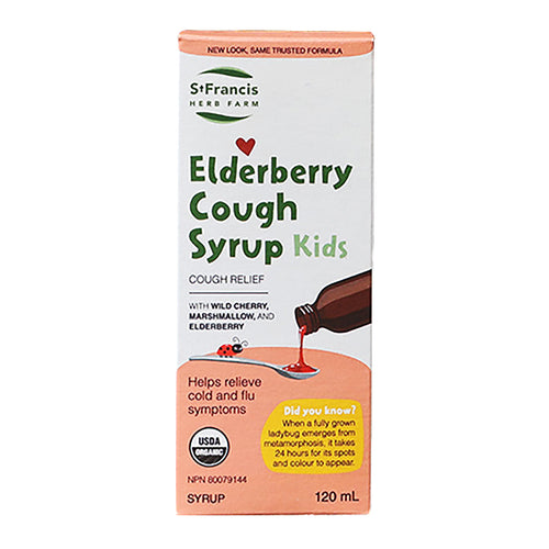 Elderberry Cough Syrup for Kids, new label style
