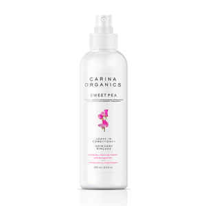 Bottle of Carina Organics Sweet-Pea Leave-in Conditioner
