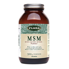 Bottle of 300 grams of Flora MSM Powder