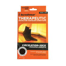 Crew Length Incrediwear Circulation Plus Sock, in Black