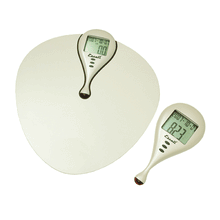 Escali Body Mass Index Calculating Scale, with inset of its remote