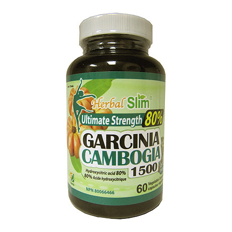 60 Capsule Bottle of Herbal Slim Ultimate Strength Garcinia Cambogia