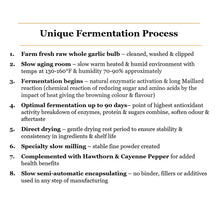 8 step fermentation & production process for L.A. Black Garlic