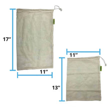 Reusable Cotton Mesh Produce Bag Dimensions