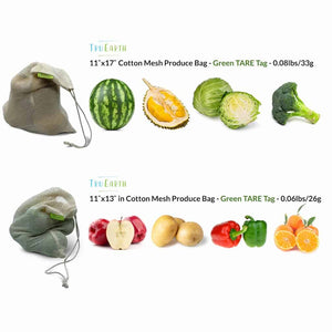 Cotton Mesh Produce Bag Specifications and Suggested Contents