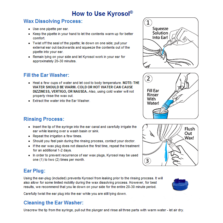 Kyrosol Ear Wax Removal (Ear Cleaning Kit)