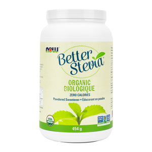 NOW Organic Better Stevia, Original Flavour, 454g Jar