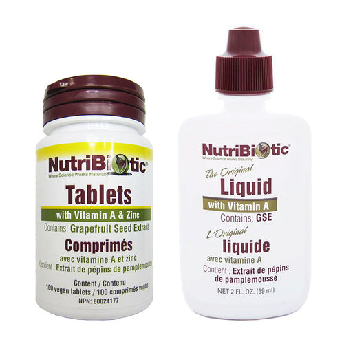 NutriBiotic GSE (Grapefruit Seed Extract) Liquid & Tablets
