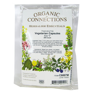 Organic Connections Vegetarian Capsules, previous packaging