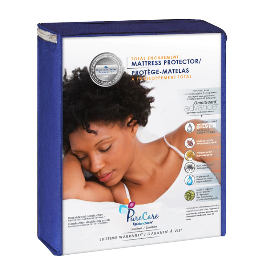 PureCare - Total Encasement Mattress Protector (6-Sided Protection ...
