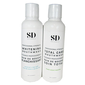 SD Naturals Whitening and Total Care Mouthwashes
