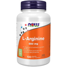 L-Arginine, 550 mg, 100 Veg. Capsules
