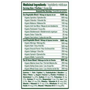 detailed Adventure Greens ingredients list