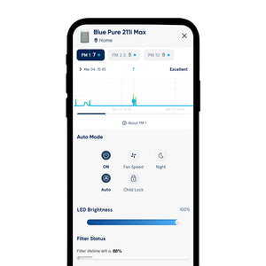 Screenshot of app for Blue Pure 211i Max