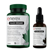 Enerex Black Oregano, softgels and liquid