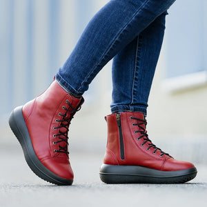 kybun Red Arosas on feet