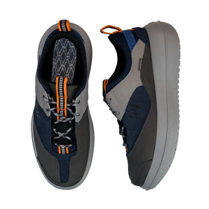 top and side view of kybun Karl Grey-Blue