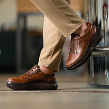 kybun Zurich II Brown, being worn