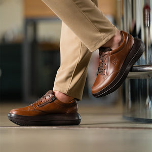 kybun Zurich II Brown, being worn