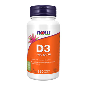 NOW Vitamin D-3, 1000 IU, 360 size