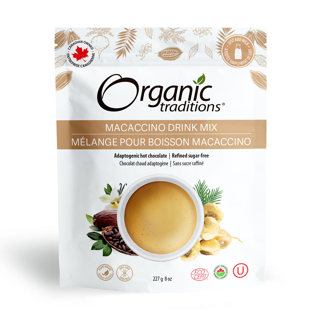 Organic Traditions - Macaccino Drink Mix (Adaptogenic Hot Chocolate)