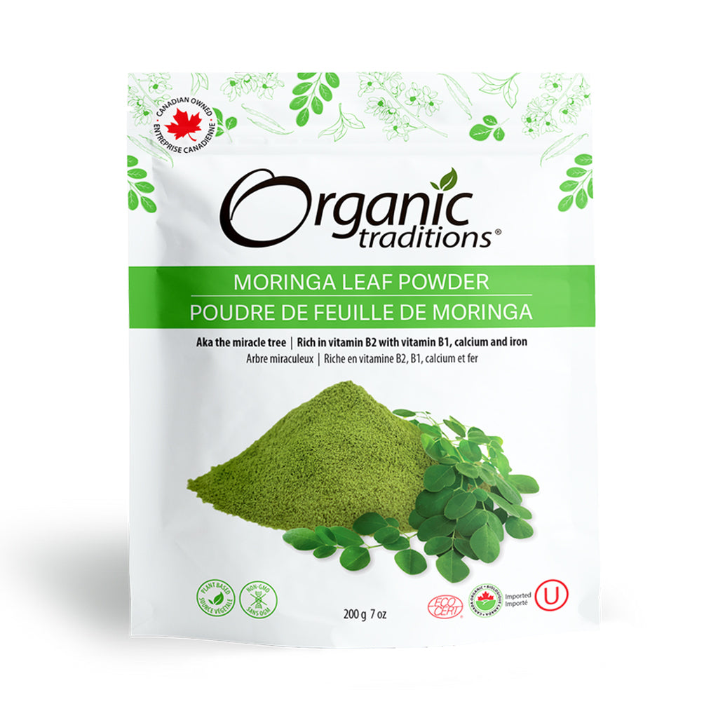 Organic Traditions - Organic Moringa Leaf Powder (Moringa oleifera ...