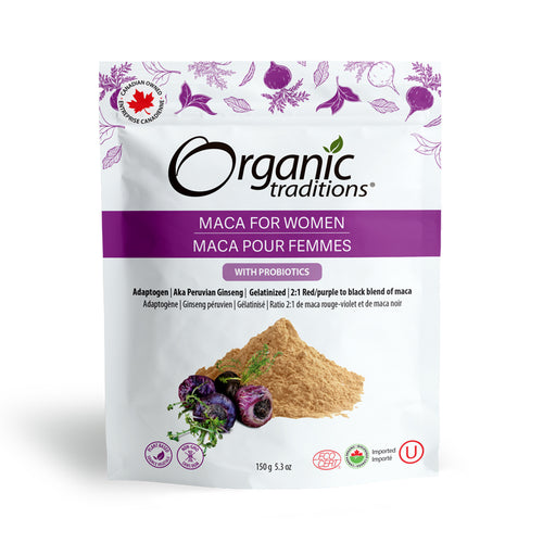 Organic Traditions Maca for Women with Probiotics