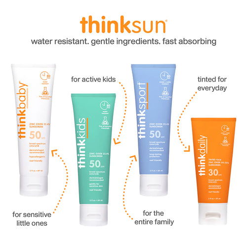Think Mineral Sunscreen family (4 types)