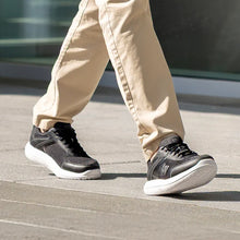 walking in a pair of kybun Magglingen black