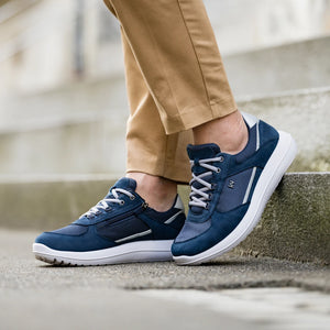 kybun Rolle Navy being worn