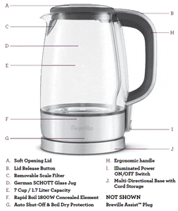 Breville sales glass kettle