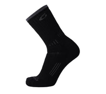 Point 6 Crew Length Trekking Sock with Heavy Cushioning, in Black