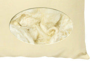 Toddler pillow - loose wool fill interior