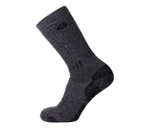 Point 6 Crew Length Hiking Expedition Sock with Extra Heavy Cushioning, in Gray