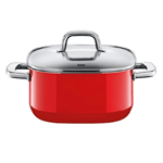 Silit Quadro 16cm square Low Casserole, Red