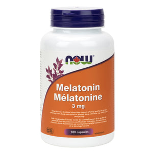 NOW Melatonin Capsules (3 mg strength)