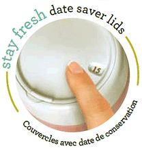 Close-up of Lid for Euro Cuisine Yogurt Jar with Date Dial