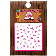 Piggy Paint Princess theme Nail Art packet