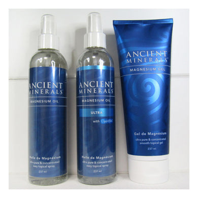 Three types of Ancient Minerals Topical Magnesium