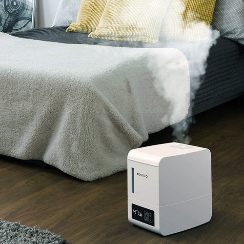 Boneco S250 Humidifier in operation in a bedroom