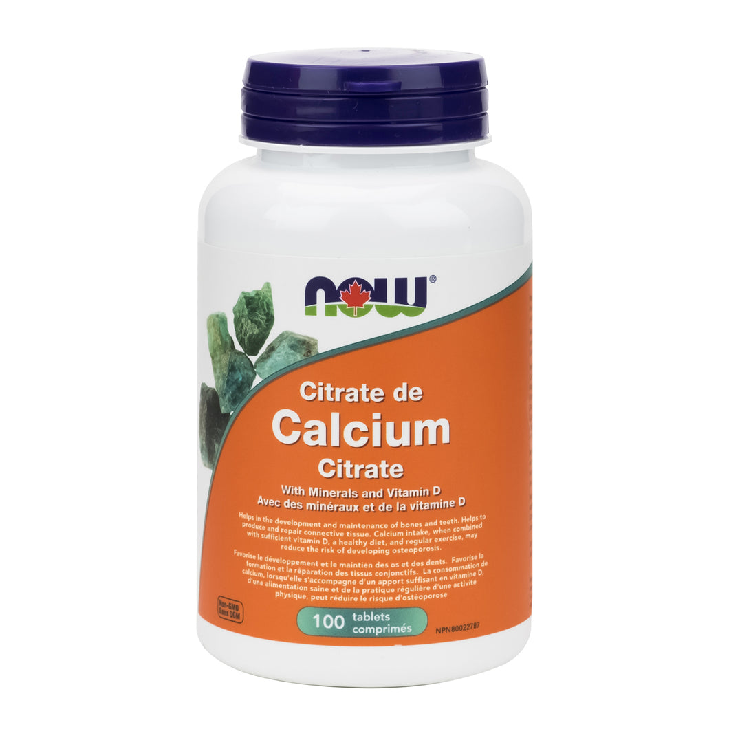NOW Calcium Citrate (100 Tablets)