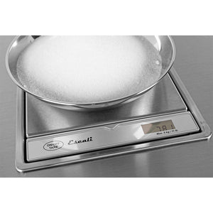 Escali Pronto Surface Mountable Scale in use measuring a bowl of sugar