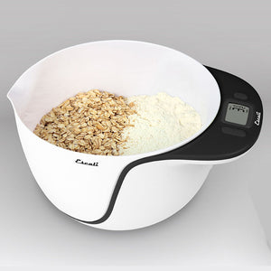 Escali Taso Mixing Bowl Scale, Blackberry Trim