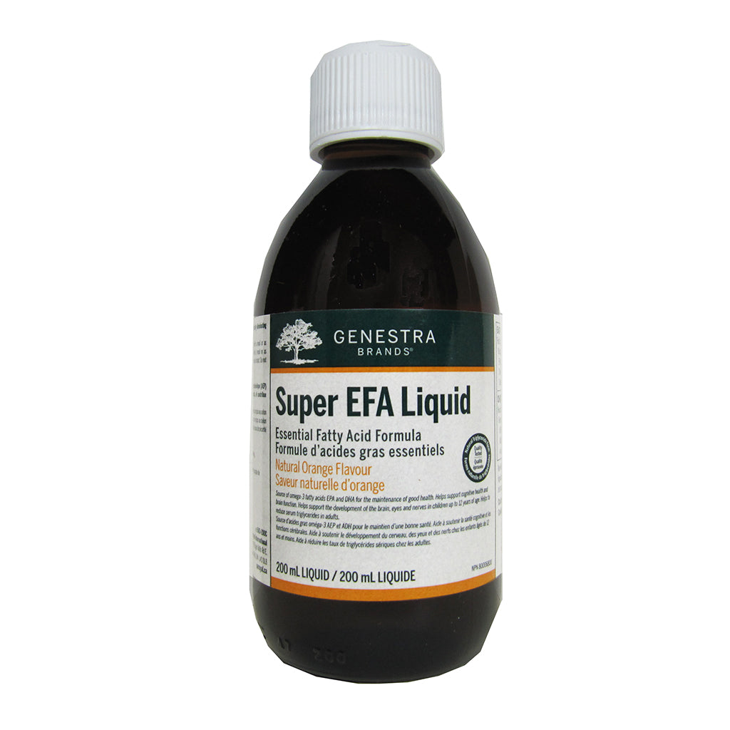 200ml Bottle of Genestra Super EFA Liquid (Orange Flavour)