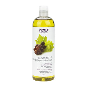 473 ml Bottle of NOW Grapeseed Oil