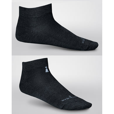 Low Cut Incrediwear RUN sock, shown from both sides