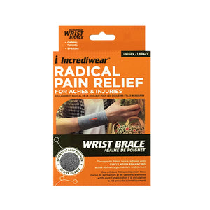 Package for Grey Incrediwear Wrist Brace