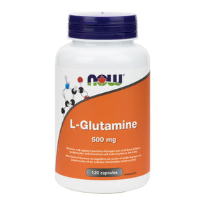 NOW L-Glutamine, 120 Capsules