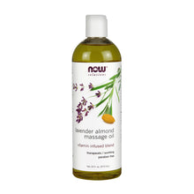 473ml Bottle of NOW Lavender Almond Massage Oil