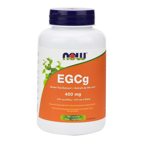 bottle of 180 Veg. Capsules of NOW EGCg